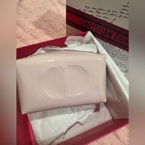 Dior Pink Patent CD Cosmetic Pouch